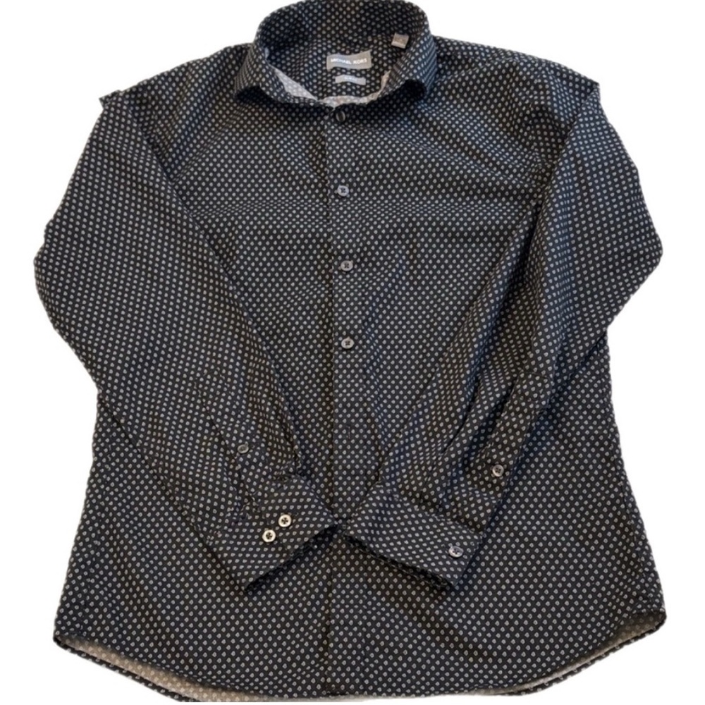 Michael Kors Black Patterned Men's Shirt - Picture 3 of 5